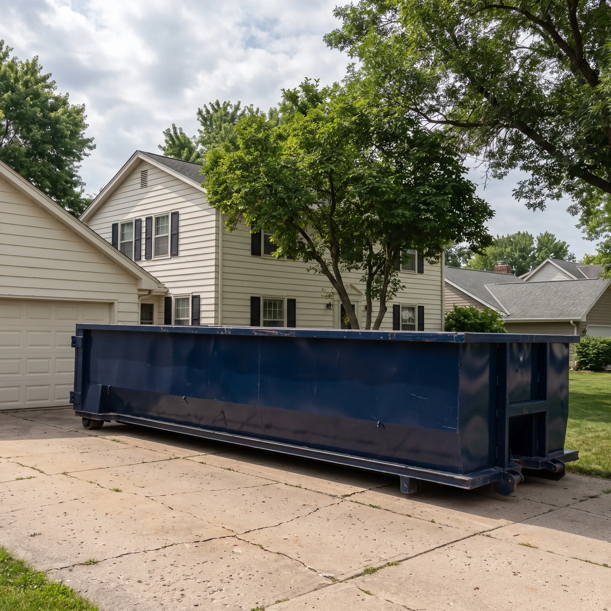 Dumpster on a Chicago, IL job site